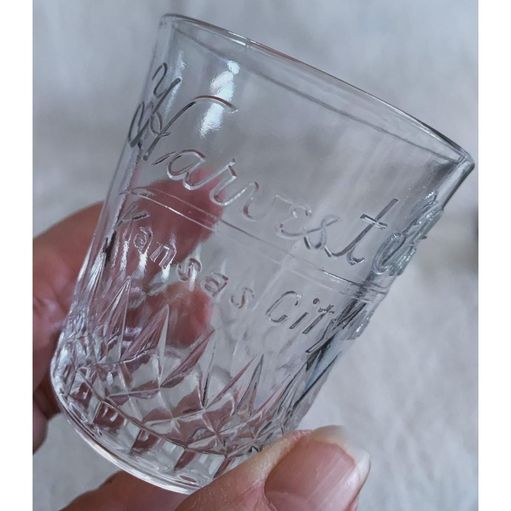 Antique Harvest King Kansas City Missouri Whisky Shot Glass Pre-Prohibition 20's